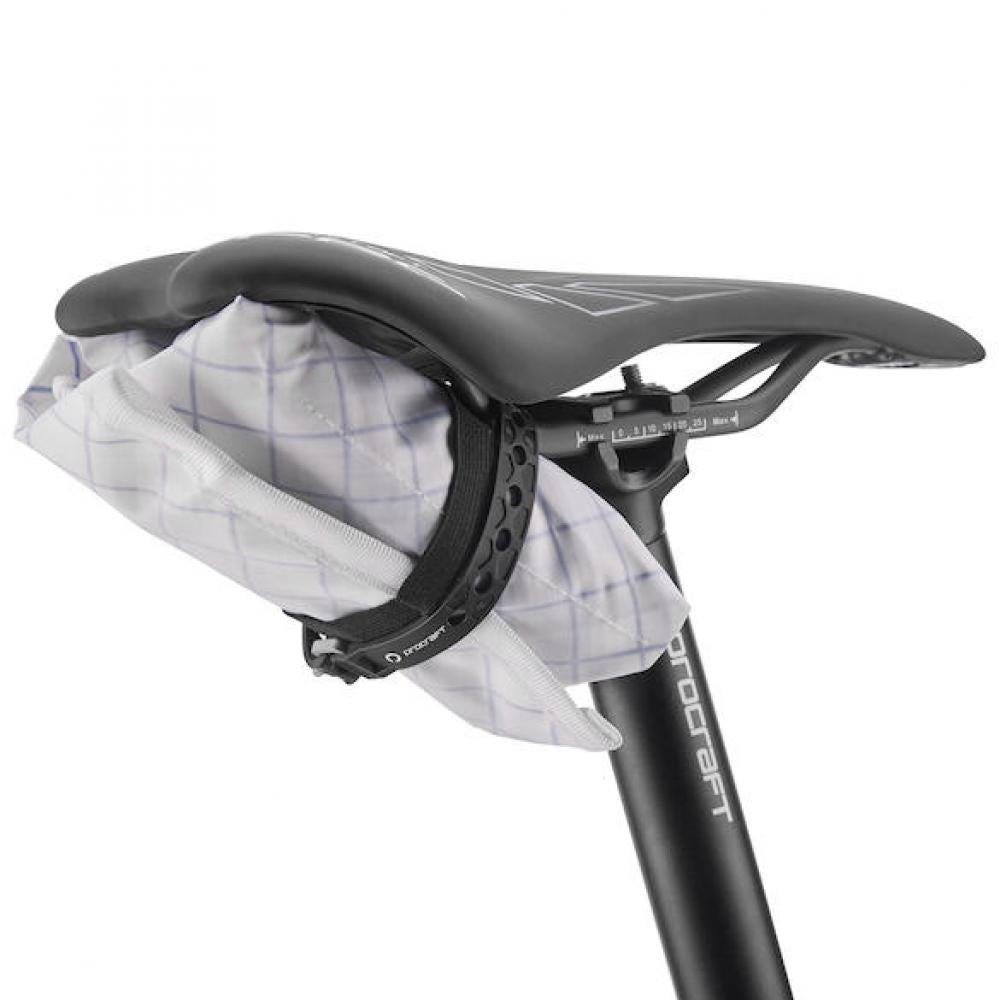 Procraft Satteltasche Strap Pack Größe M Weiß - nachhaltige, wasserdichte Satteltasche