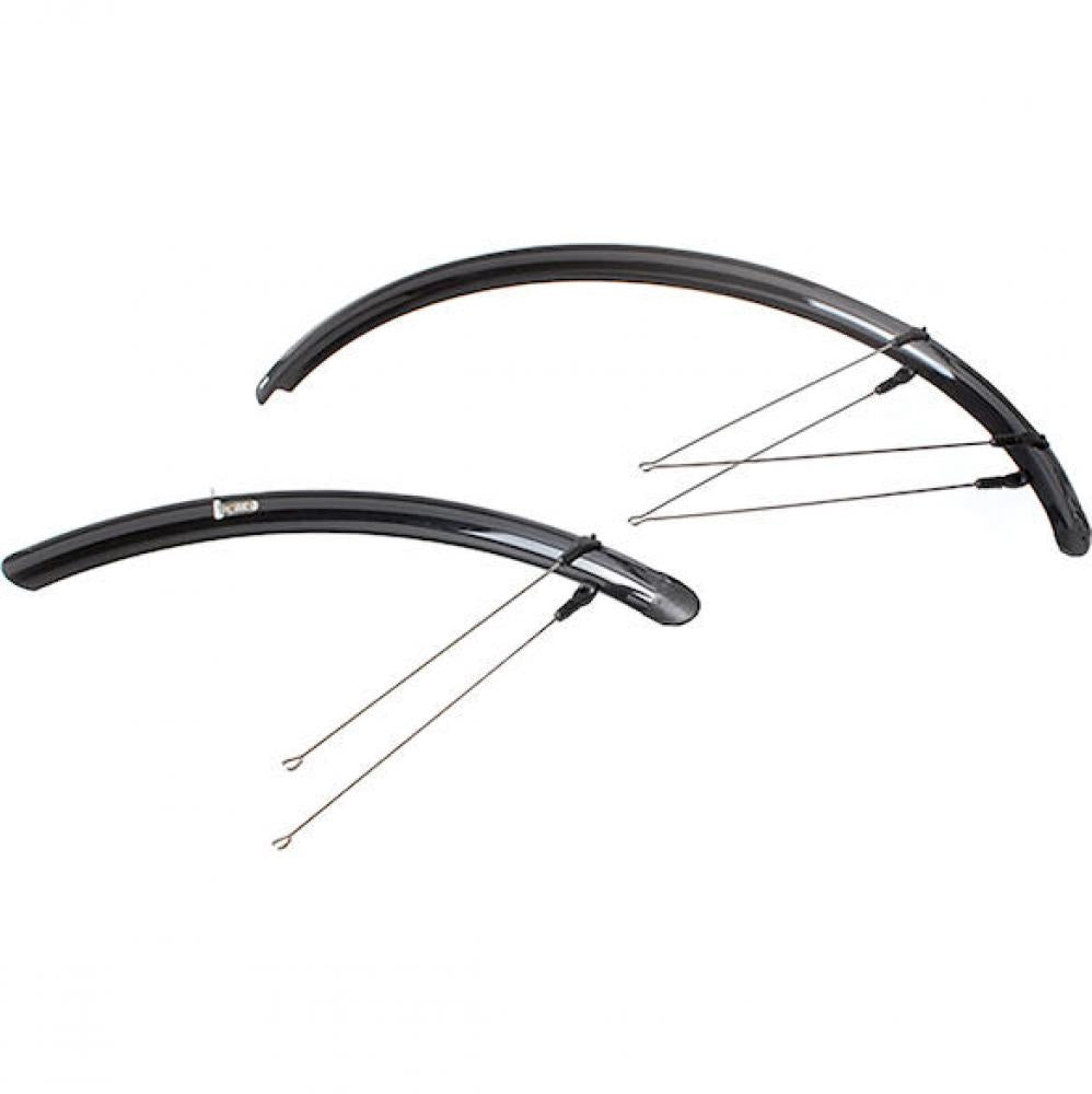 Procraft Schutzblech Rainbow 28 Zoll 50 mm / 28 Zoll schwarz - sicheres Komplettset vorne & hinten