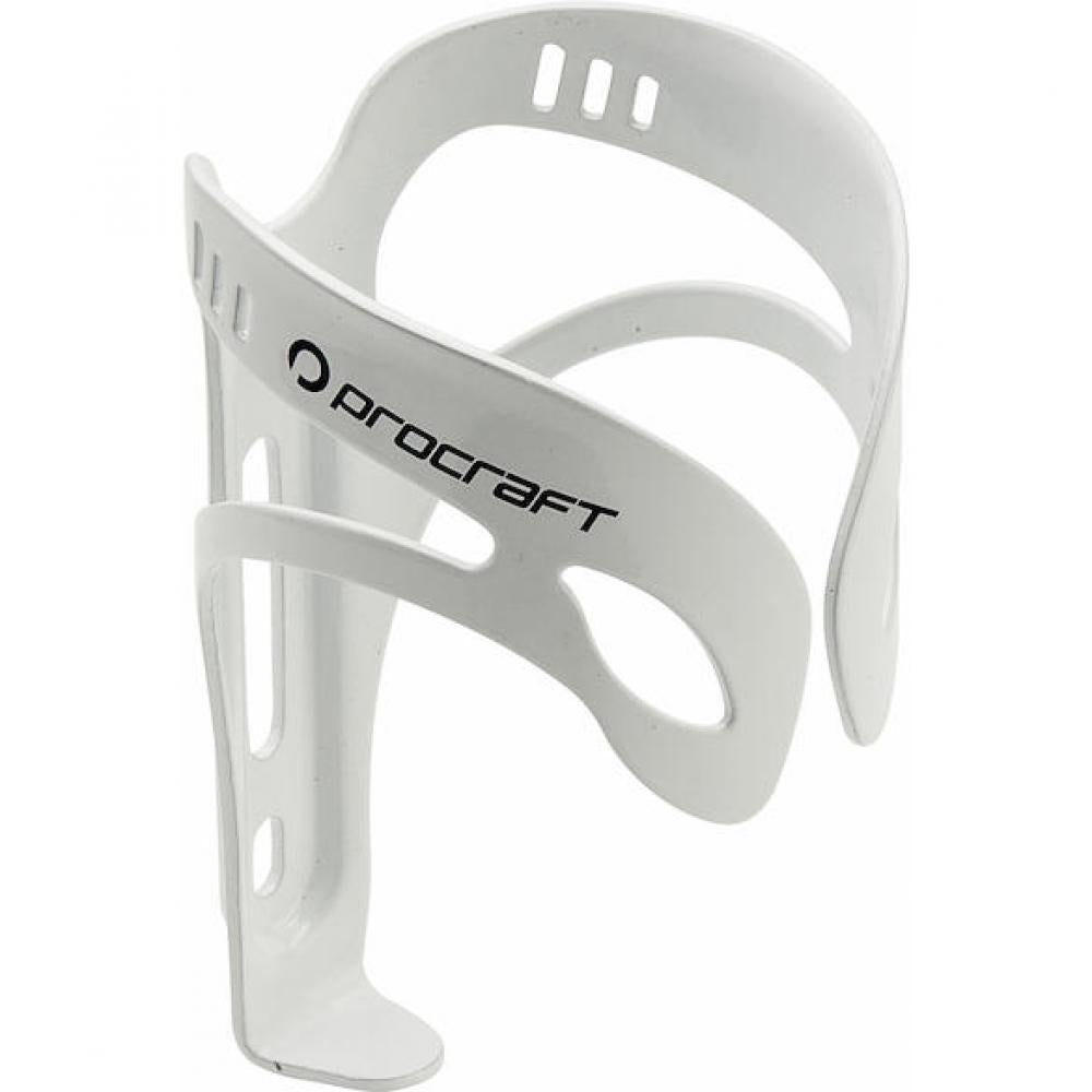 Procraft Flaschenhalter Alu Pro Ø 74 mm weiß - leichter Halter für Trinkflaschen