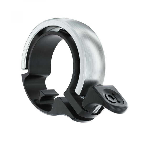 Knog Fahrradklingel Oi Classic groß 23.8 - 31.8mm silber