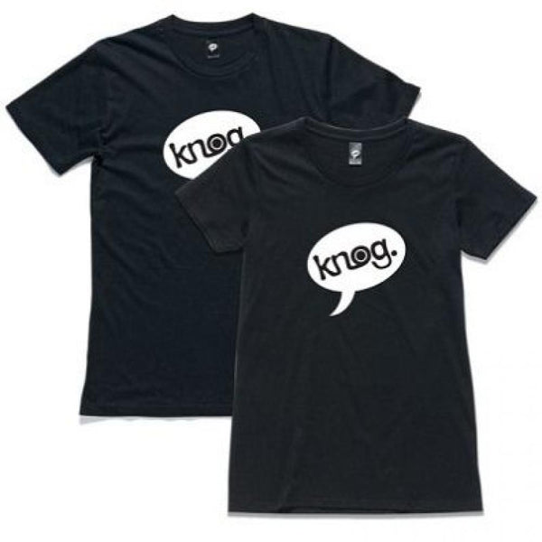 Knog T-Shirt Logo Herren neon schwarz Größe S