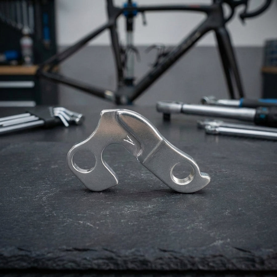 XLC Schaltauge DO-A05 aus Aluminium für präzise Gangwechsel am Fahrrad.