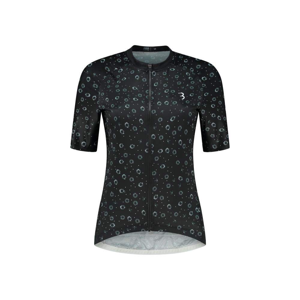 BBB Trikot Donna Fit R s.s. L schwarz floral