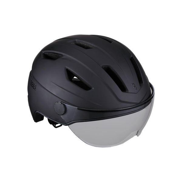 BBB Fahrradhelm Move Faceshield transparent L (55-61cm) matt schwarz