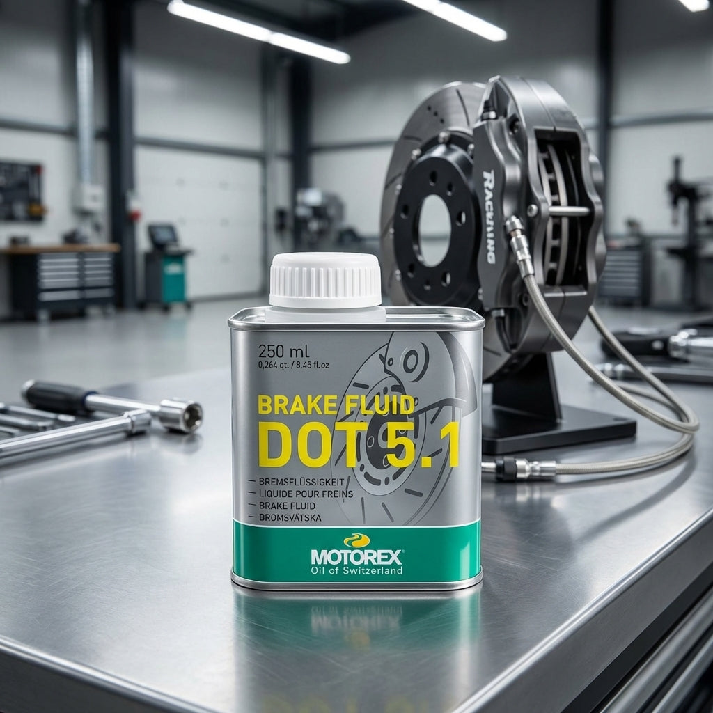 MOTOREX Bremsflüssigkeit BRAKE FLUID DOT 5.1 250 ml - Nasssiedepunkt 180 °C für maximale Sicherheit