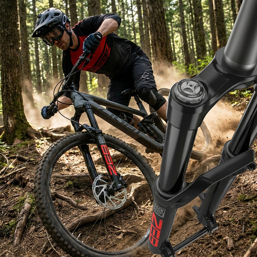 RockShox Charger 3.1 RC2 Crown Dämpfer Upgrade Kit mit Butter Cups für ZEB A1+ Gabeln. MTB Federung, Performance, Tuning.