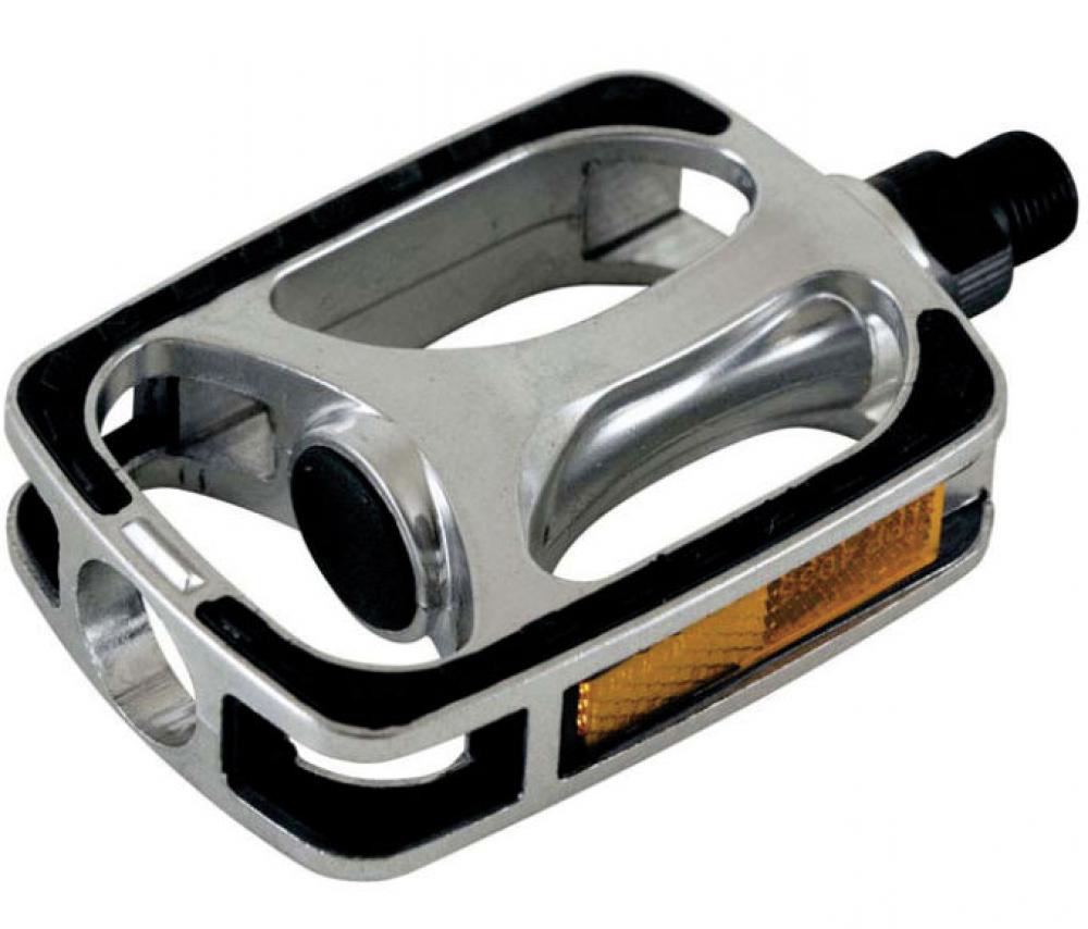 Pédales De Vélo Trekking Marwi SP811 Alu - Anti-Dérapantes - Couleur Argent/Noir
