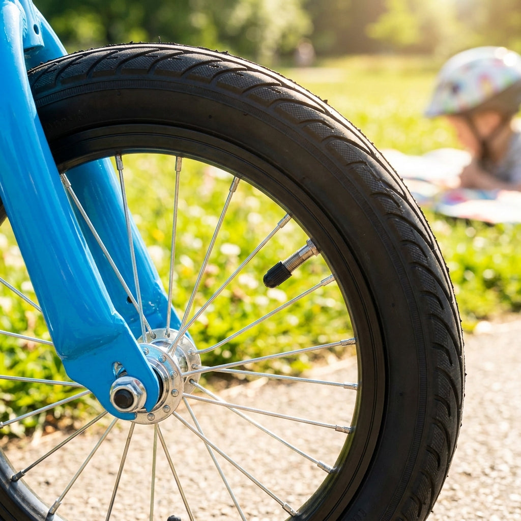 Schwalbe Schlauch AV1 für 12 Zoll Kinderfahrräder/Laufräder. Hochwertiger Butylschlauch mit 45° Autoventil. Zuverlässig & langlebig.