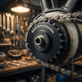 Stronglight E-Bike Ritzel 16 Zähne, Bosch drive kompatibel, mit Kette in Werkstatt.