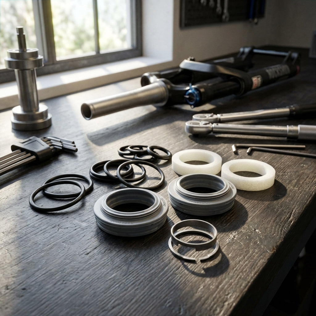 RockShox Service Kit Basic für Recon Gold A3 Federgabel 2013 bis 2016 Dichtungen und Ringe für Wartung.
