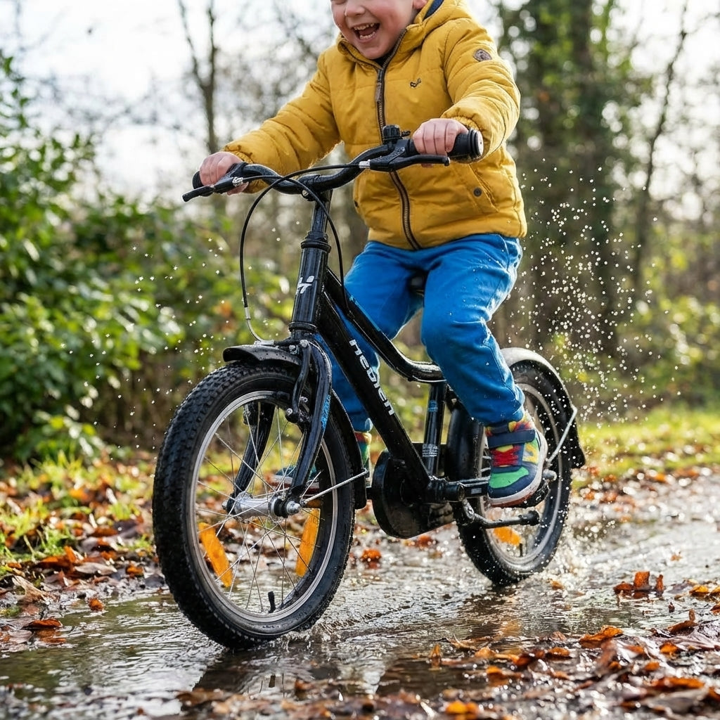 Hebie Taipan 16 Zoll Steckblechsatz für Kinderfahrräder. Optimaler Spritzschutz für saubere Fahrten bei jedem Wetter.
