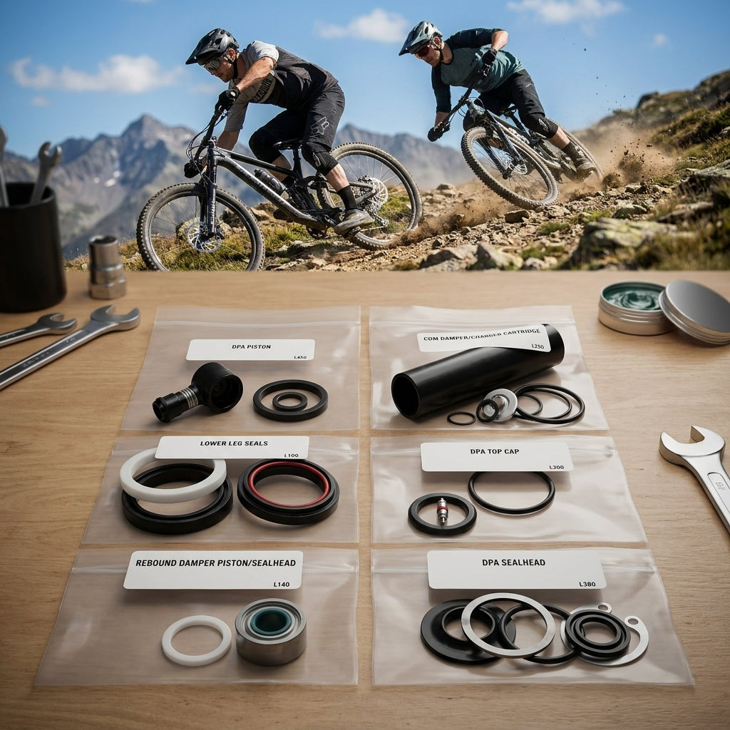 RockShox Service Kit Full-Pike DP Air Upgraded 11.4018.027.004 für Federgabel Wartung. Originalteile für Mountainbike Performance.