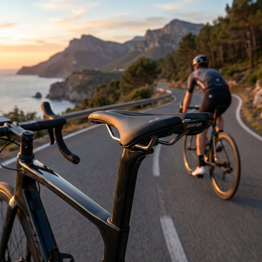 Prologo Akero R Fahrradsattel schwarz, 150 mm. Komfort für Rennrad und Allroad. Ergonomisch, leicht, robust.