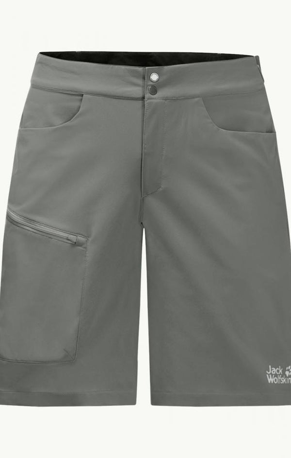 Jack Wolfskin Tourer Shorts M Synthetic Fiber Shorts Gecko Green Grey Größe 52