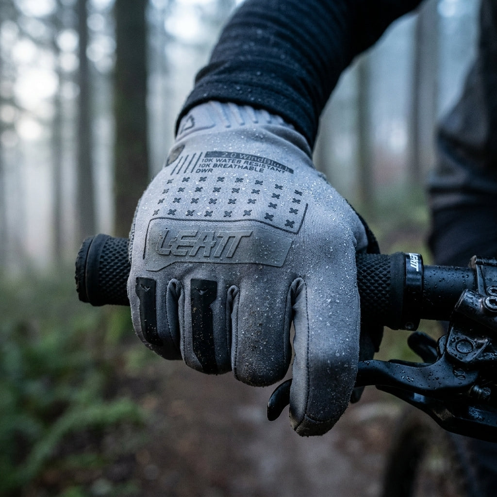 Leatt Glove MTB 2.0 WindBlock Fahrradhandschuhe - winddicht - MicronGrip - 3D Brush Guard - Titanium - Größe L