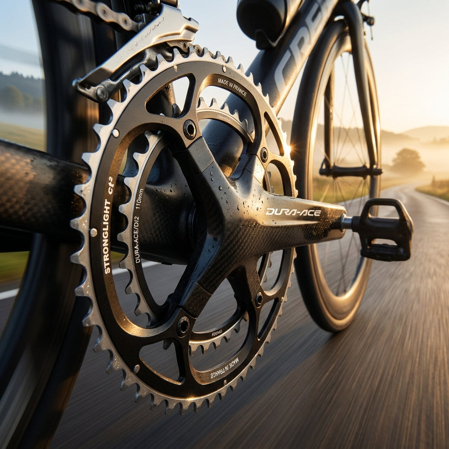 Stronglight Dura-Ace/DI2 FC-R9100 Kettenblatt. Präzises 11-fach Rennrad-Kettenblatt aus Alu 7075-T6 für höchste Leistung.