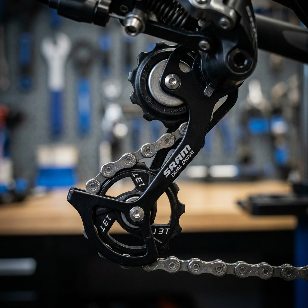 SRAM Schaltrollen-Set 8/9-fach für Dual Drive 5.0/4.0/DD21/DD24. Präzise Fahrrad-Ersatzteile für reibungslose Schaltvorgänge.