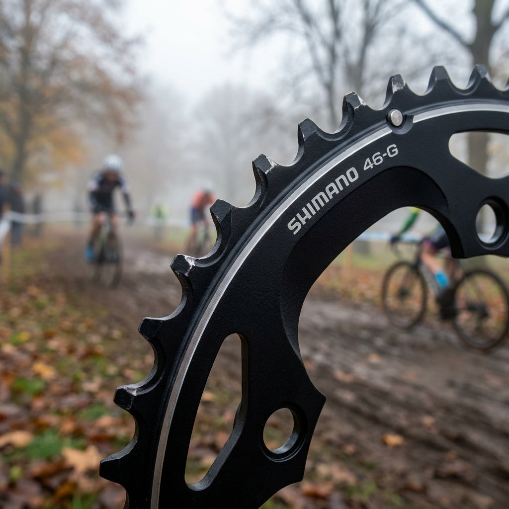 Shimano FC-CX50 Kettenblatt 46 Zähne Schwarz für Cyclocross und Rennrad Antriebe.