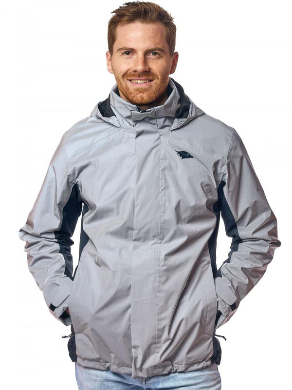 Valkental Jacke 3in1 Smart Jacket - Wasserdichte Jacke mit Fleece Zipp-In - Herren M grau