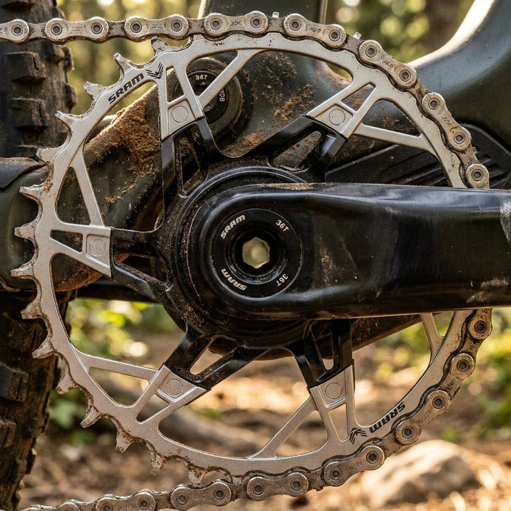 SRAM Kettenblatt T-Type XX Eagle Brose 36T Direct Mount für E-MTB. Effizienter Antrieb und präzise Kraftübertragung.
