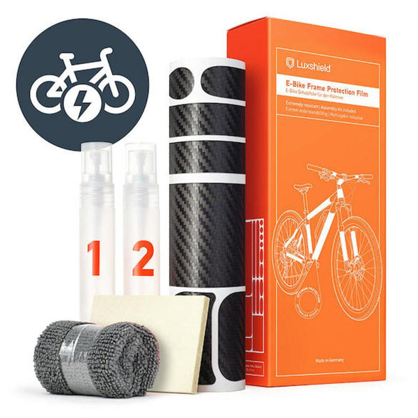 Luxshield Luxshield Rahmenschutzfolie E-Bike Universal 20-Teilig Carbon