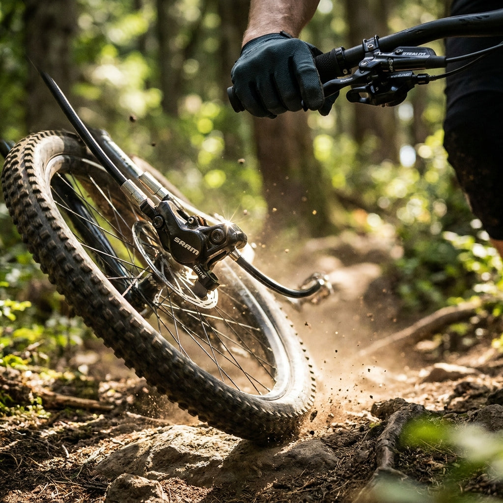 SRAM Motive Bronze vorne (Stealth Hose) - leistungsstarke 4-Kolben-Scheibenbremse für XC & Trail