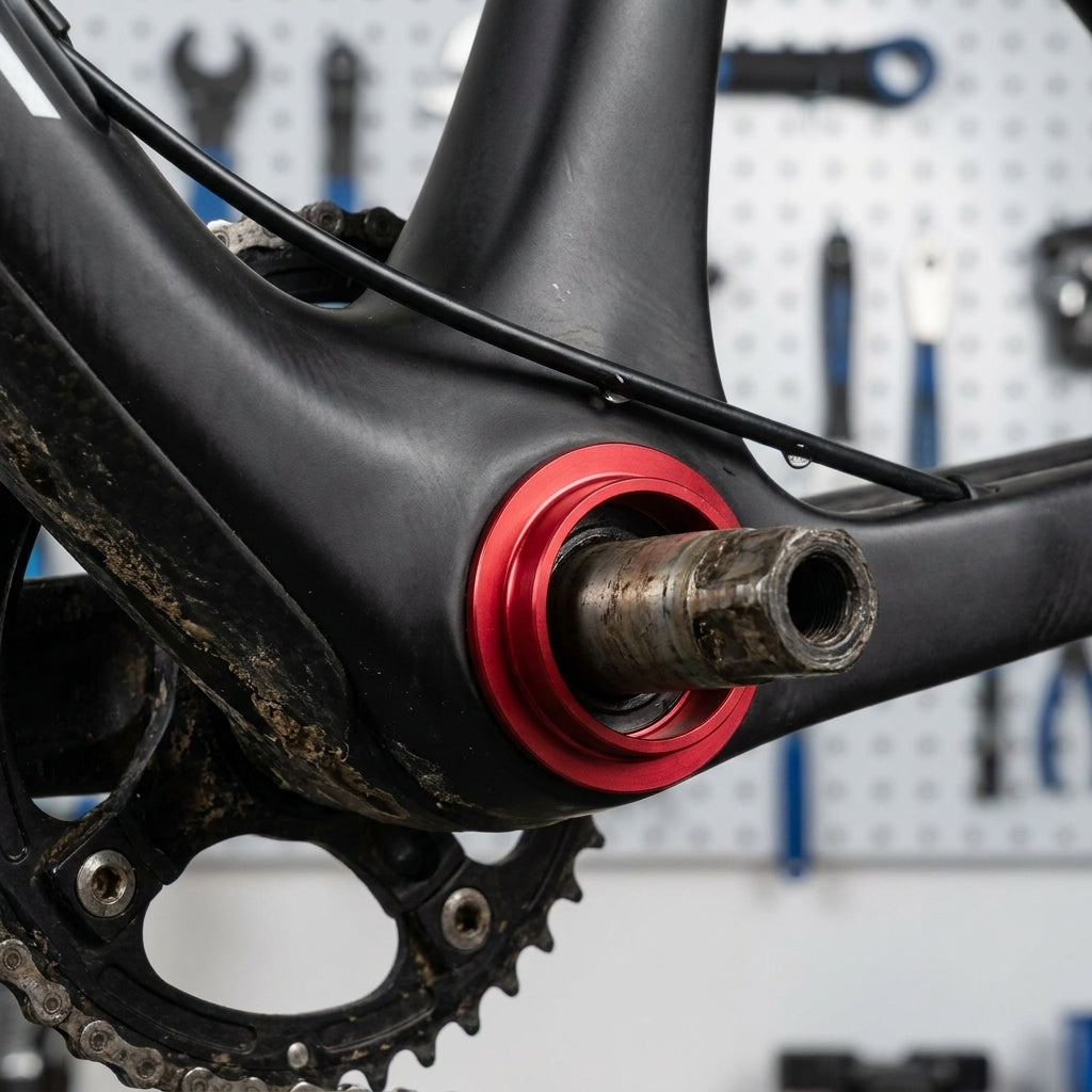 Race Face Innenlager Sleeve 30mm rot. Fahrrad Innenlager Schutz vor Schmutz, Feuchtigkeit. Längere Lebensdauer, weniger Wartung für dein Bike.