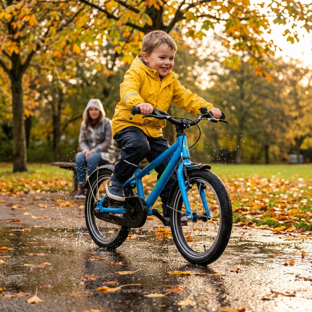 Taipan 0756e Steckblechsatz Für 16-zoll-kinderfahrräder, 55 Mm Breit, Schwarz, Inkl. Verstellbarer Befestigung Optimaler Spritzschutz