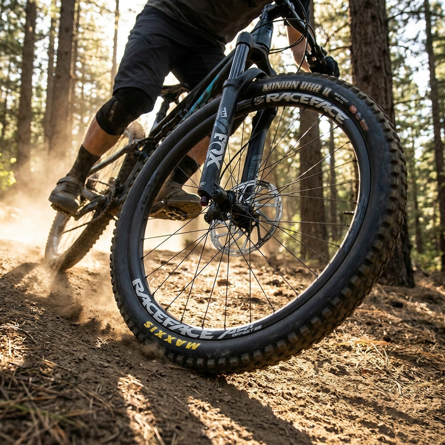 Race Face Arc Offset 29 Zoll 40mm schwarze Enduro/Trail Felge. Stabile Mountainbike Felge für mehr Grip und Kontrolle.