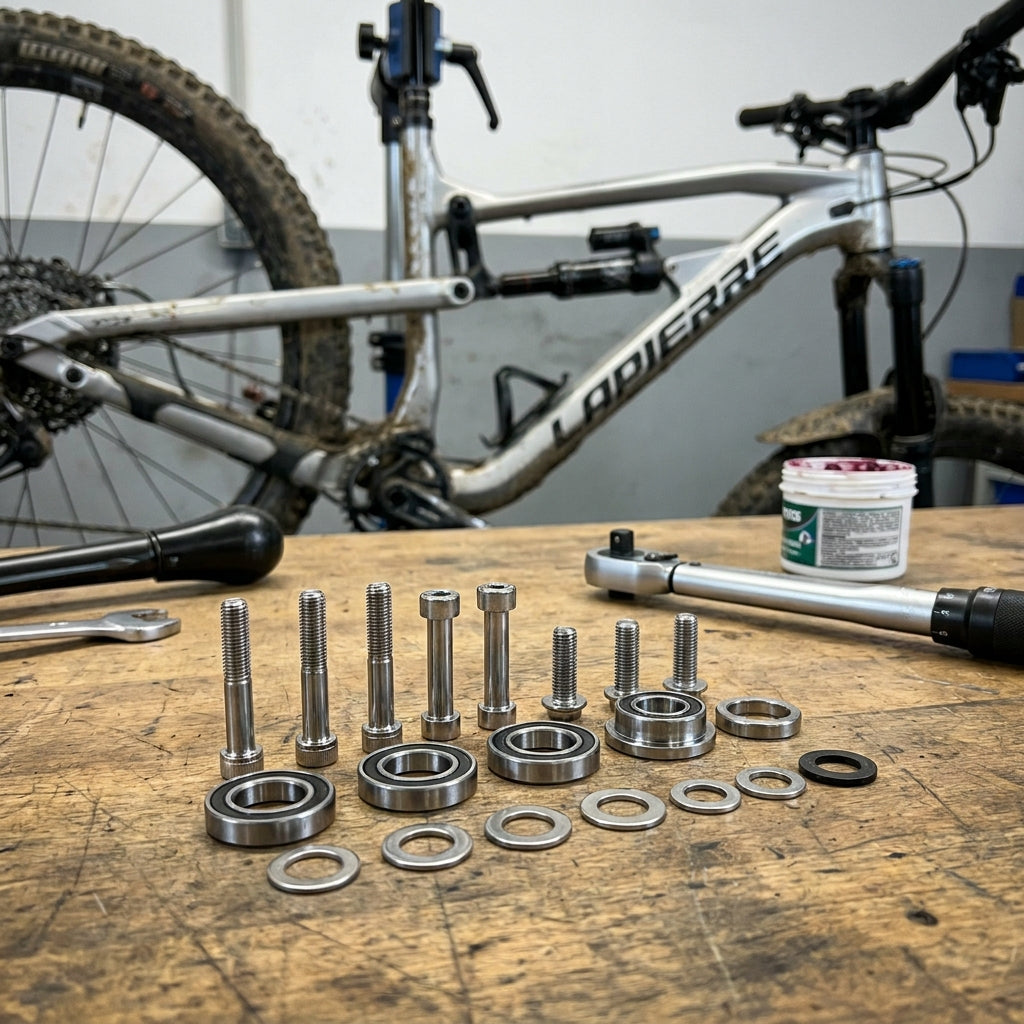 Lapierre Zesty Mainpivot Hardware-Kit Komplett-Set. fahrrad-teile-shop Ersatzteile für Mountainbike Federung und optimale Performance.
