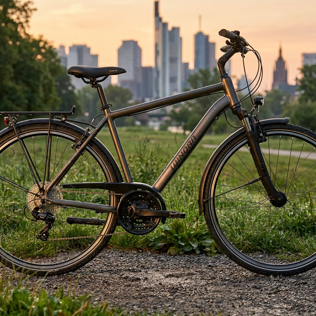 Winora DOMINGO X21 HIGH Trekkingrad. Robustes 21-Gang Fahrrad für Stadt, Pendeln und Touren. Komfortabel und zuverlässig.