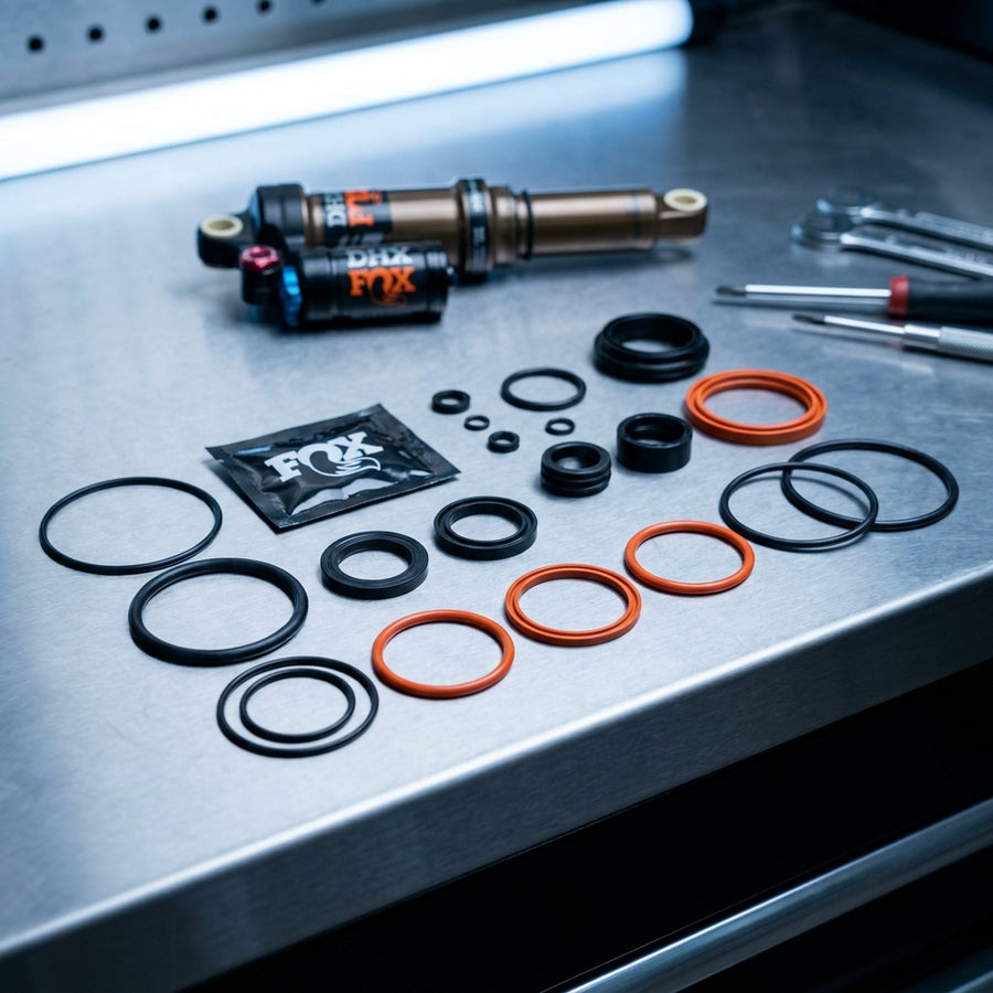 FOX Seal Kit 2023 DHX Rebuild: Original Dichtungssatz für optimale Dämpfer-Performance und lange Lebensdauer. Fahrrad Wartung.