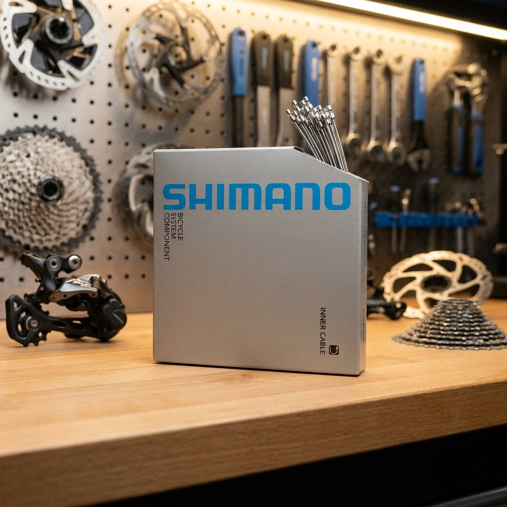 SHIMANO 100 Schaltzüge Edelstahl MTB/Rennrad. Hochwertige Fahrrad-Innenzüge für präzises Schalten in Werkstattqualität.