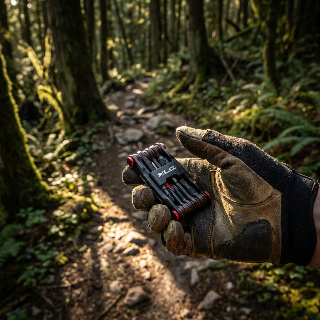 XLC Trailtool Solution TO-M23 Multitool für Mountainbike und Trail. Kompaktes, robustes Fahrradwerkzeug für schnelle Reparaturen unterwegs.