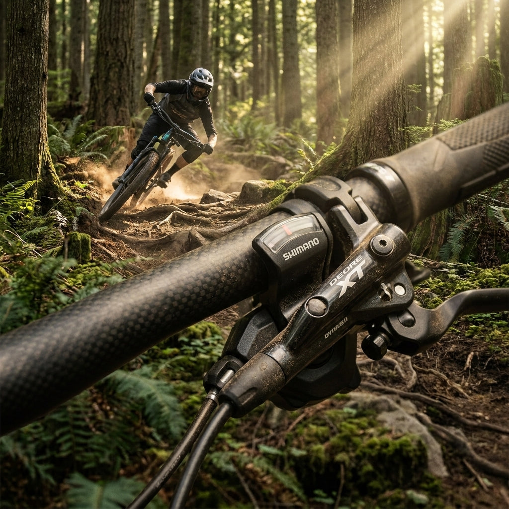 SHIMANO XT 11-fach ISPEC2 Mountainbike Schalthebel für präzise Gangwechsel im Gelände. Ergonomisch und robust.