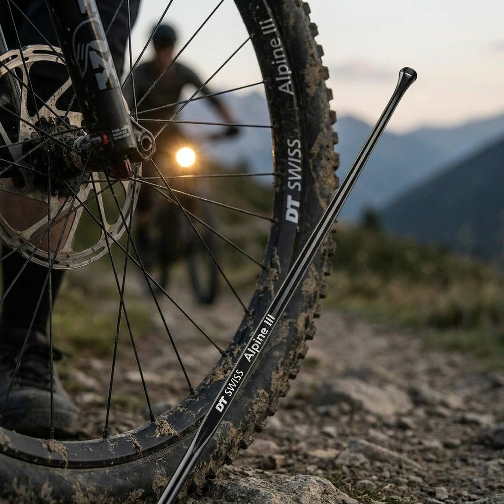 DT Swiss Alpine III 2.34/264mm schwarze Speiche für E-Bike & Tandem Laufräder. Ultrastark, leicht, hohe Stabilität.