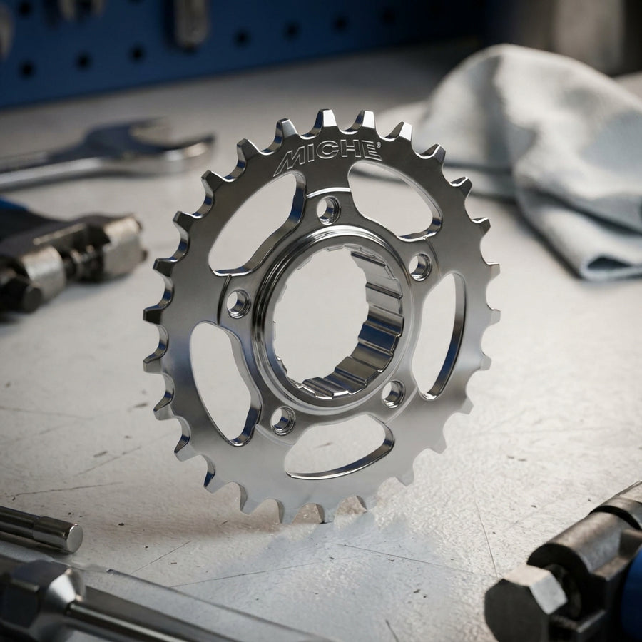 Miche Ritzel XM 11/12 17Z für Shimano/Sram 11/12-fach Kassette, chrom. Hochwertiges MTB Fahrradteil.