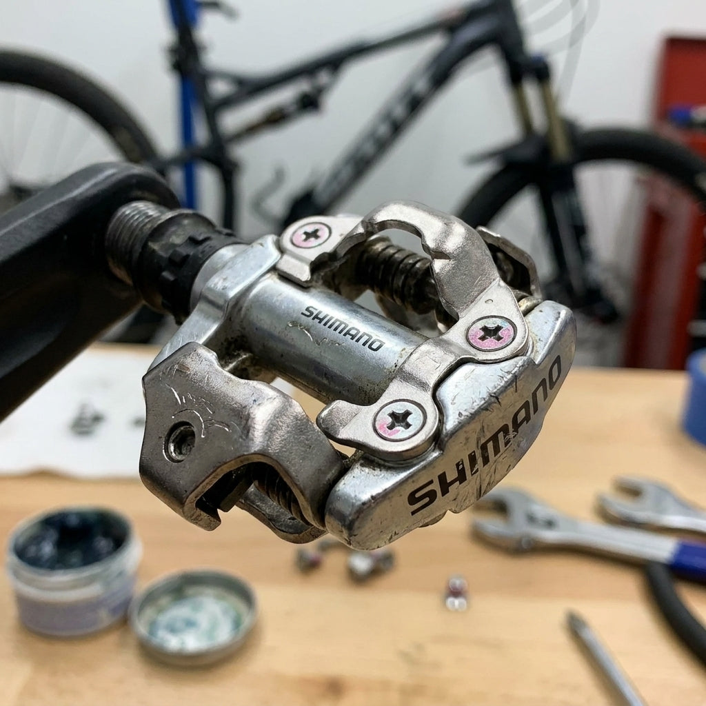 SHIMANO Abdeckplatte Rechts PD-M520 Pedal Ersatzteil. Originalschraube für MTB und Trekking. 15g für optimale Funktion.