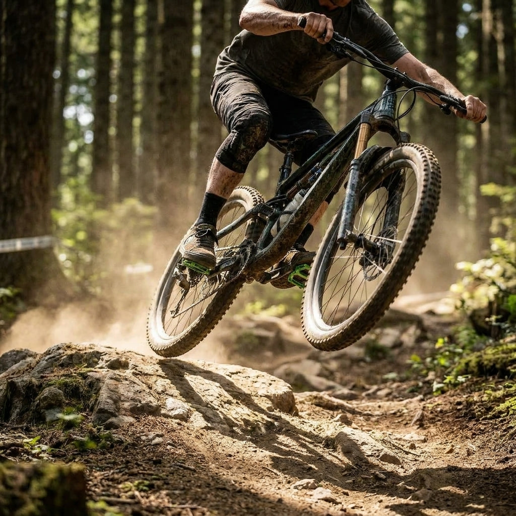Race Face Atlas Plattform-Pedal, green - robustes Flat-Pedal für aggressive Trail-Action