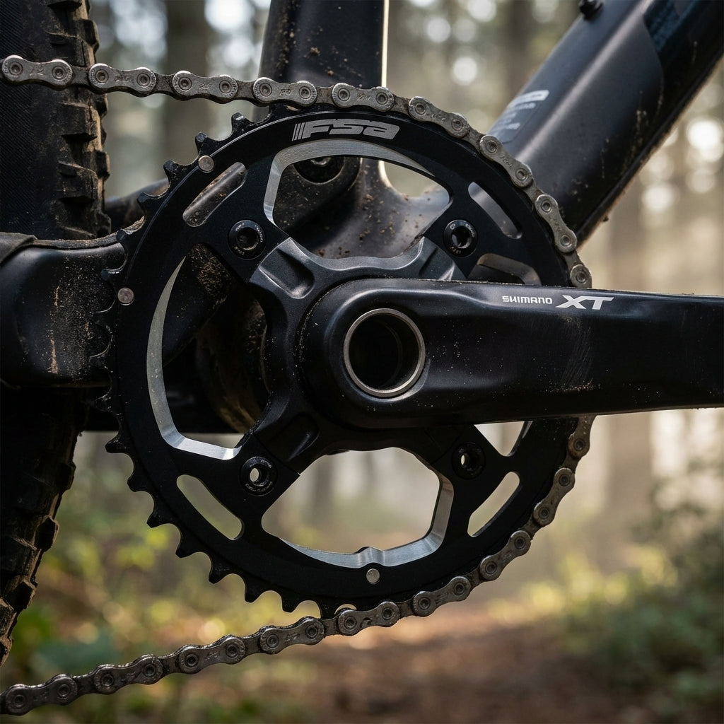 Kettenblatt Mtb 4-arm 3x 104 Mm X 32 T Schwarz - Präzises Schalten Für Mtb-antriebe