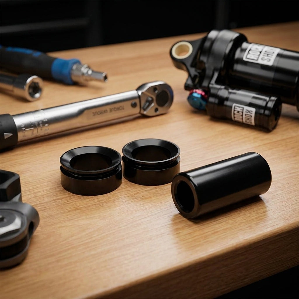 RockShox Dämpfer-Montagehardware 8x24.4, 3-teilig. Hochwertiges Ersatzteil für Mountainbike Federung. Präzise und robust.