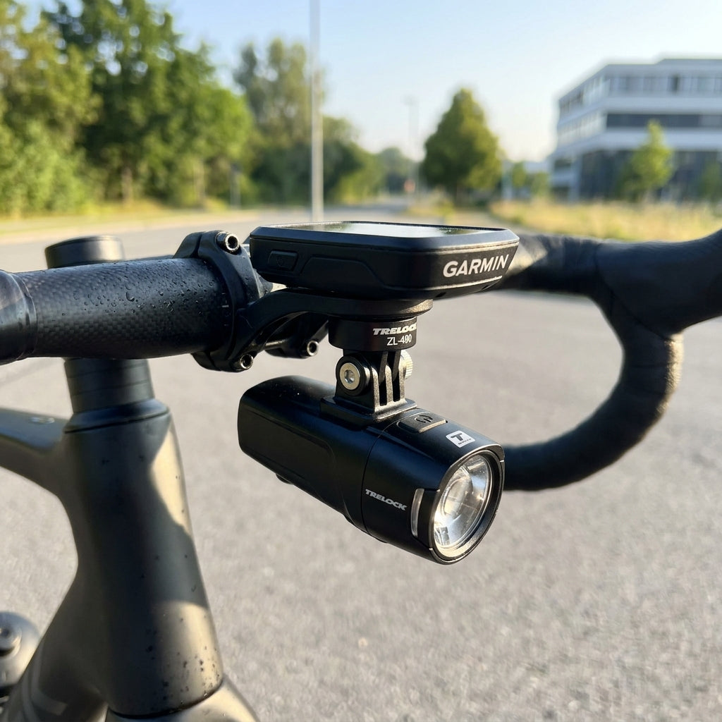 Trelock ZL-490 GoPro Adapter für LS 440/480 Lighthammer Lenkerhalterung. Leicht, kompakt, kompatibel mit Garmin, Wahoo, K-Edge.
