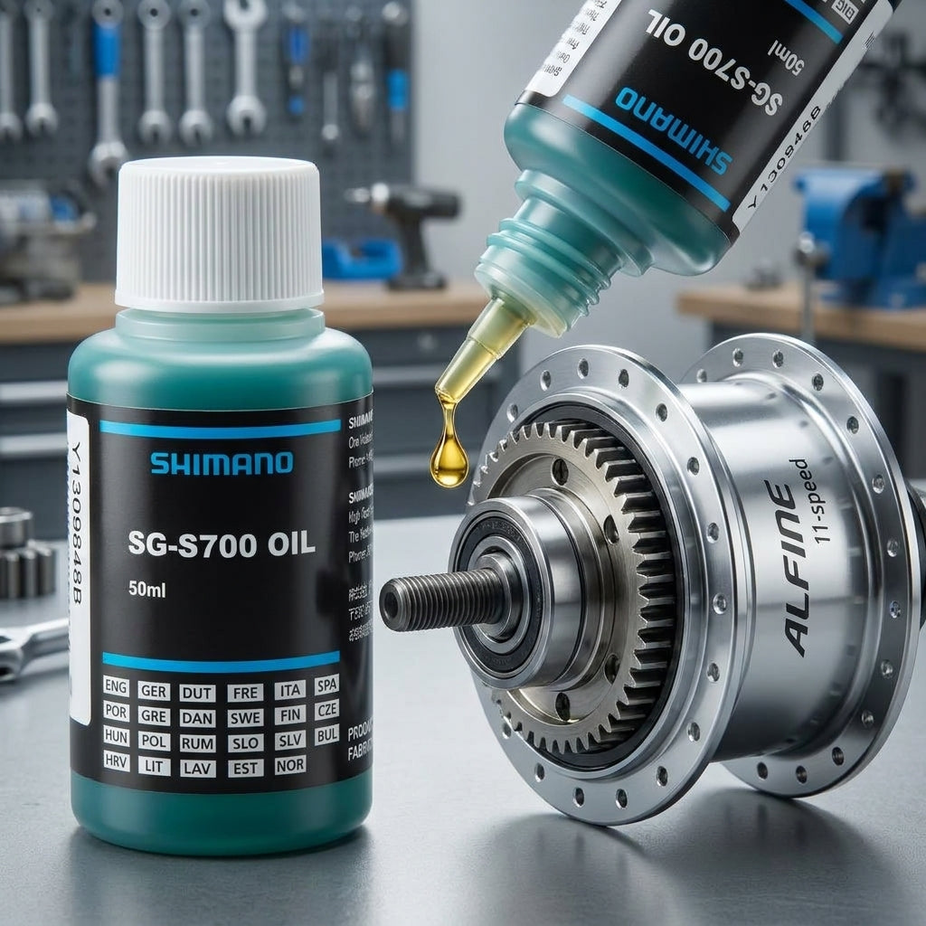 SHIMANO SG-S700 Spezialöl (50ml) für ALFINE 11-Gang Nabenschaltung, tropft für optimale Schmierung.