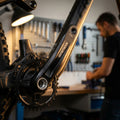 Samox E-Bike Kurbel rechts 165mm aus Aluminium für Bosch und Brose Motoren in Schwarz mit ISIS Aufnahme.