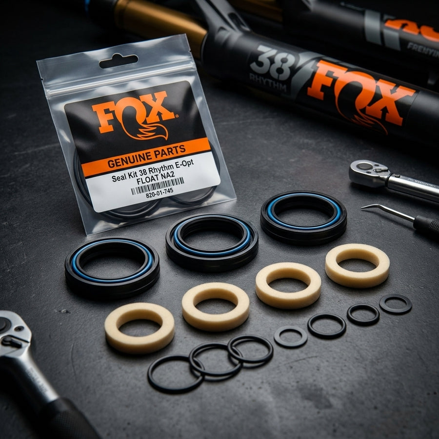FOX Seal Kit 38 Rhythm E-Opt FLOAT NA2 für Federgabel Wartung. Hochwertige Dichtungen verbessern Performance und Schutz.