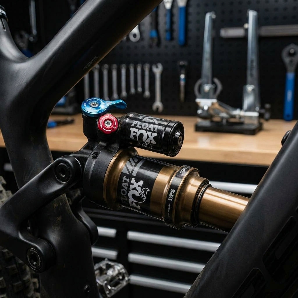 FOX Damping Adjust Part Inner Comp Rod Float DPS 55mm für präzise Dämpfungsabstimmung am Mountainbike Fahrwerk.