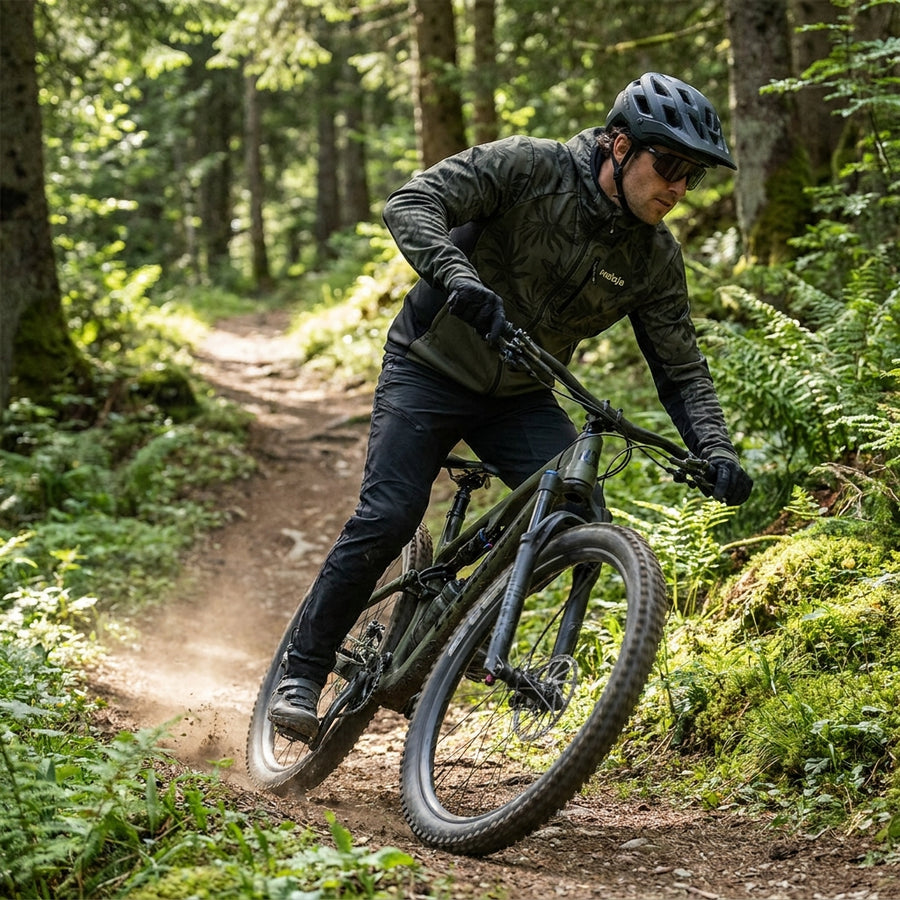 Maloja Hybrid Softshelljacke XLC Beifuss PrintedM. für Herren. Ideal für Outdoor, Radsport, Wandern. Wind- & wasserabweisend, stylisch.
