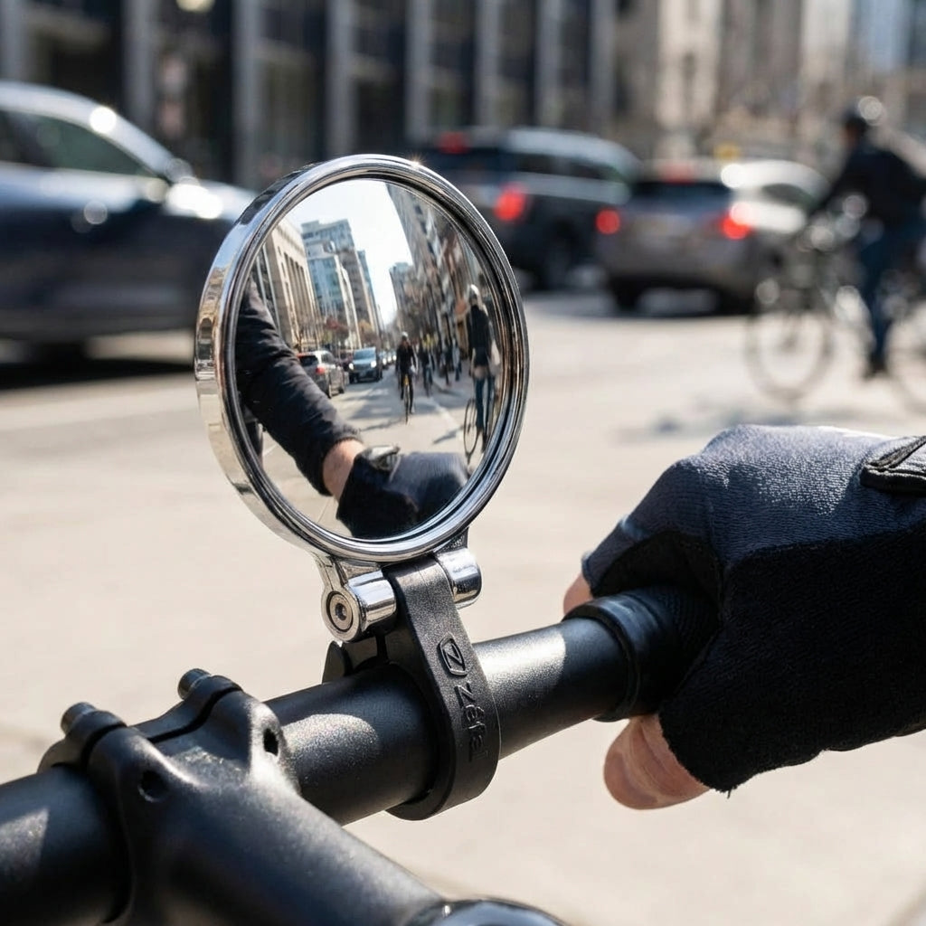 Zéfal Cyclop Fahrrad-Rückspiegel: Bruchsicher, universell, erweiterte Sicht für City, Trekking, Rennrad. Mehr Sicherheit im Verkehr.