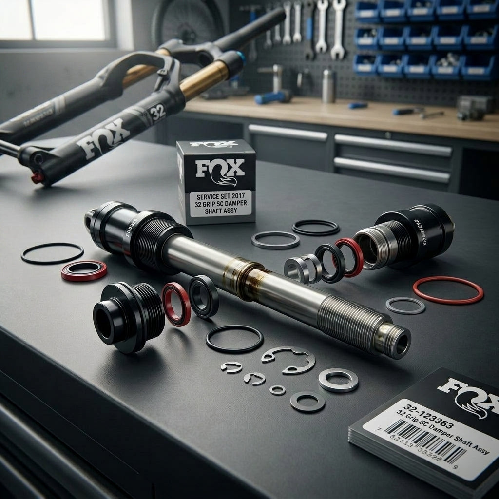 FOX Service Set 2017 32 Grip SC Damper Shaft Assy für präzisen Dämpferservice an FOX Federgabeln. Fahrradteile zur Wartung.