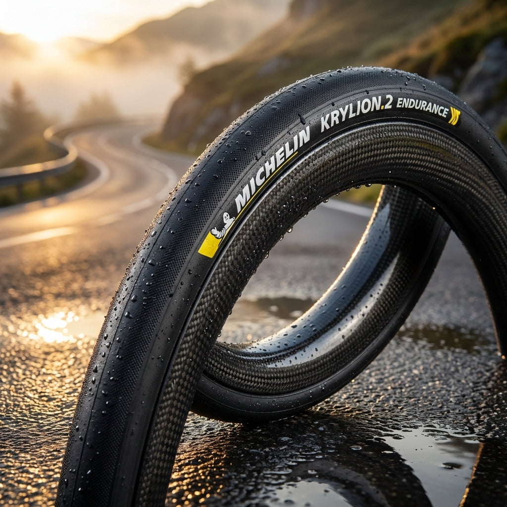 Michelin Krylion 2 Rennradreifen 28-622 faltbar in Schwarz mit Bead2Bead Pannenschutz und hoher Laufleistung.